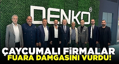Çaycumalı firmalar fuara damgasını vurdu!