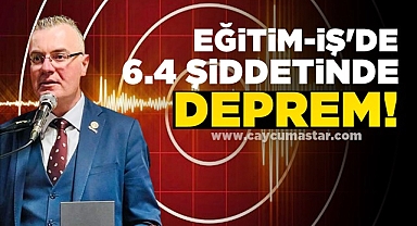 Eğitim-İş'de 6.4 şiddetinde 'DEPREM!'