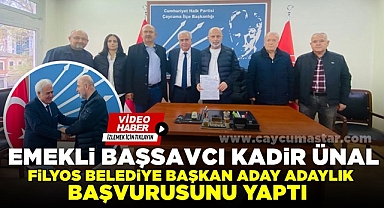 Emekli Başsavcı Kadir Ünal aday adaylık başvurusunu yaptı