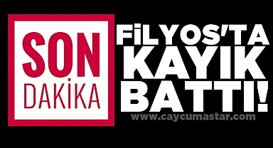 Filyos'ta kayık battı!