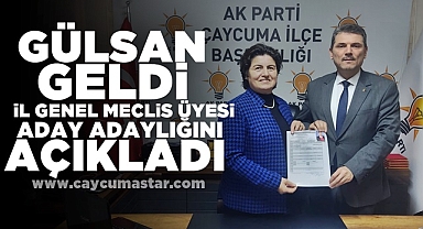 Gülsan Geldi İl Genel Meclis üyesi aday adaylığını açıkladı