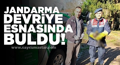 Jandarma devriye esnasında buldu!
