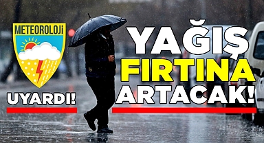 Meteoroloji uyardı! Yağış fırtına artacak!