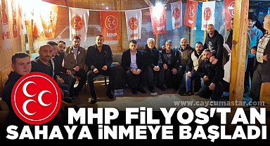 MHP Filyos'tan sahaya inmeye başladı
