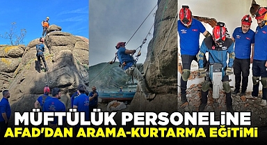Müftülük personeline AFAD'dan Arama-Kurtarma eğitimi