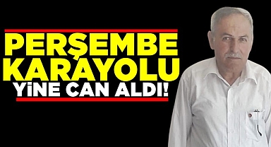 Perşembe karayolu yine can aldı! 1 Ölü