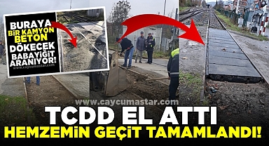 TCDD el attı, hemzemin geçit tamamlandı