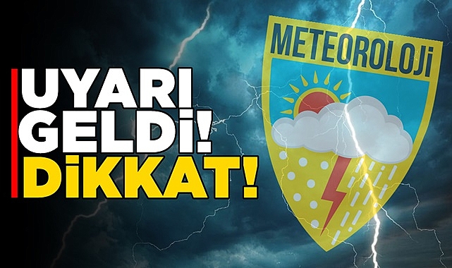 Uyarı geldi! / Dikkat!