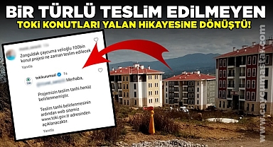 Yalan hikayesine dönen TOKİ konutları teslim edilmeyi bekliyor!