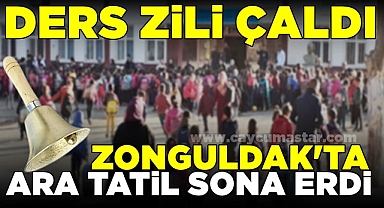 Zonguldak'ta ara tatil sona erdi / Ders zili çaldı