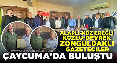 Zonguldaklı gazeteciler Çaycuma'da buluştu