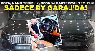 Boya, nano temizlik, ozon ve bakteriyal temizlik sadece RY Garaj'da!