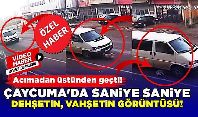 Çaycuma'da saniye saniye dehşetin görüntüsü!