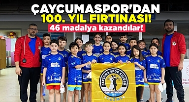 Çaycumaspor'dan 100.yıl fırtınası! 46 madalya kazandılar!