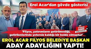Erol Acar kalabalık grupla aday adaylığını açıkladı!