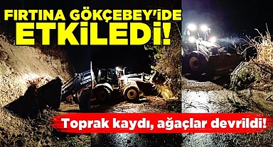 Fırtına Gökçebey'i de etkiledi!