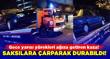 Gece yarısı yürekleri ağıza getiren kaza!