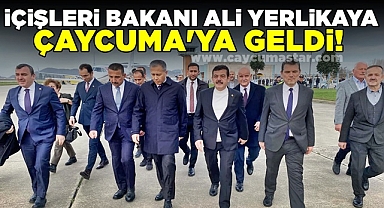 İçişleri Bakanı Ali Yerlikaya Çaycuma'ya geldi!