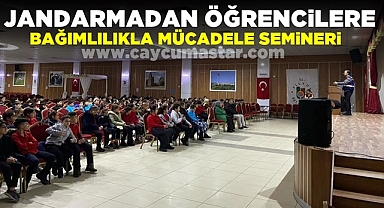 Jandarmadan öğrencilere bağımlılıkla mücadele semineri