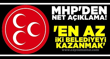 MHP'den net açıklama! 'En az iki belediyeyi kazanmak'