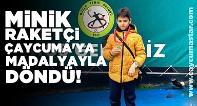 Minik raketçi Çaycuma'ya madalyayla döndü!