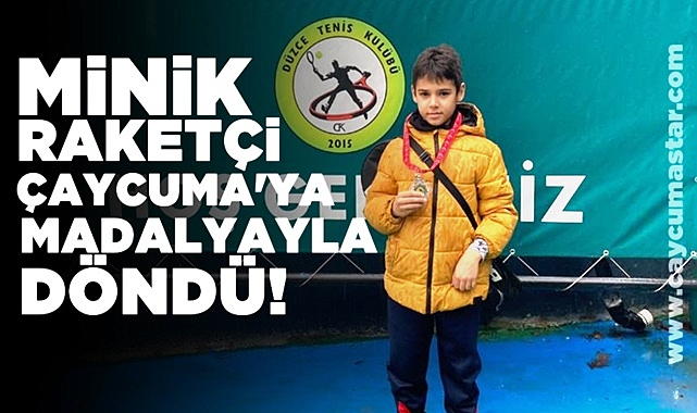 Minik raketçi Çaycuma'ya madalyayla döndü!