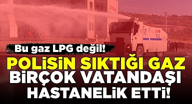 Polisin sıktığı gaz birçok vatandaşı hastanelik etti!