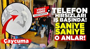 Telefon hırsızları iş başında! / Saniye saniye o anlar!