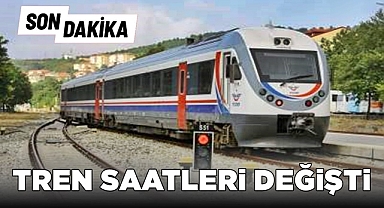 Tren saatleri değişti
