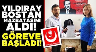 Yıldıray Bostan mazbatasını aldı! / Göreve başladı!