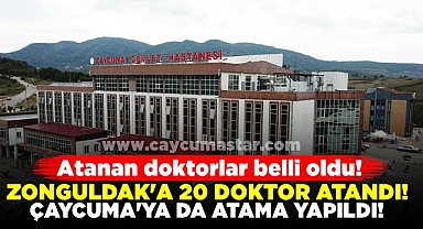 Zonguldak'a 20 doktor atandı! 