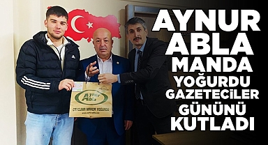 Aynur Abla manda yoğurdu gazeteciler gününü kutladı