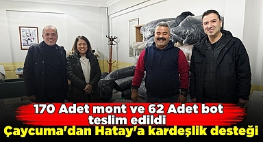Çaycuma'dan Hatay'a kardeşlik desteği!