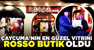 Çaycuma'nın en güzel vitrini 'Rosso Butik' oldu