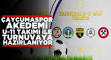 Çaycumaspor akademi U-11 takımı ile turnuvaya hazırlanıyor 