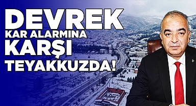 Devrek kar alarmına karşı teyakkuzda!