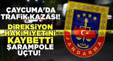 Direksiyon hakimiyetini kaybetti, şarampole uçtu!