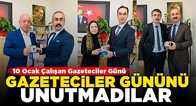 Gazeteciler Gününü unutmadılar!