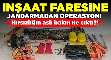 İnşaat faresine jandarmadan operasyon!