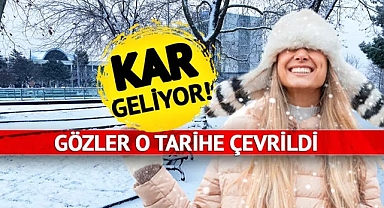 Kar geliyor! Gözler o tarihe çevrildi