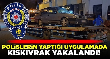 Polislerin yaptığı uygulamada kıskıvrak yakalandı!