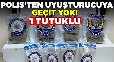 Polisten uyuşturucuya geçit yok! 1 tutuklu