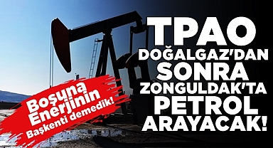 TPAO doğalgaz'dan sonra Zonguldak'ta petrol arayacak!
