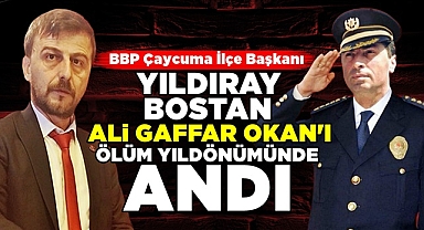 Yıldıray Bostan Ali Gaffar Okkan'ı ölüm yıldönümünde andı