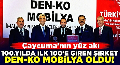 100.yılda ilk 100'e giren şirket DEN-KO Mobilya oldu!