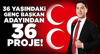 36 yaşındaki genç başkan adayından 36 proje!