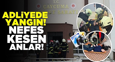 Adliyede yangın! / Nefes kesen anlar!