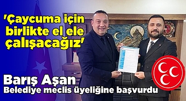 Aşan; 'Çaycuma için birlikte el ele çalışacağız'