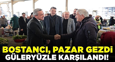 Bostancı pazar gezdi, güleryüzle karşılandı!