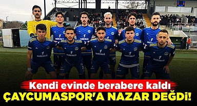 Çaycumaspor'a nazar değdi! / Kendi evinde berabere kaldı